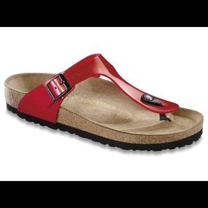 BIRKENSTOCK GIZAH - RED SIZE 40
